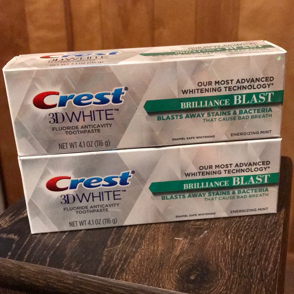 Crest 3D White Brilliance Blast Toothpaste x 2